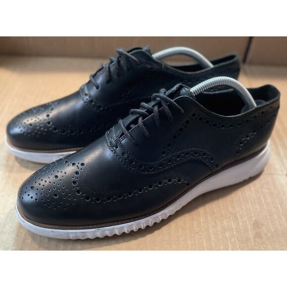 Cole Haan Black Zerogrand Grand 0S Oxford Wingtip Shoes Mens Size 9 Fast Ship main image 5